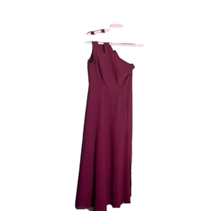 Women’s Size 6 Maxi, One Shoulder Homecoming, Dress, And Burgundy